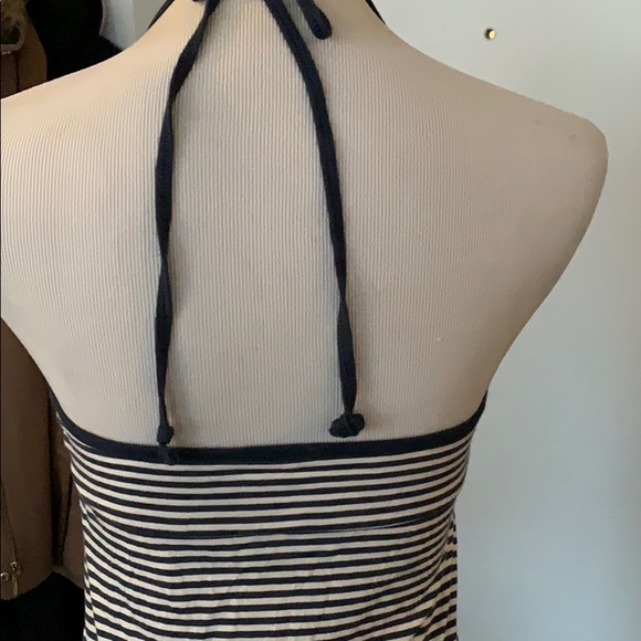 Blue and white striped halter top - Picture 3 of 3